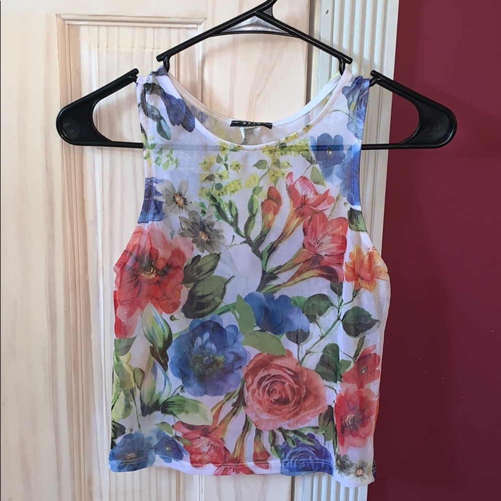 Rose crop top
